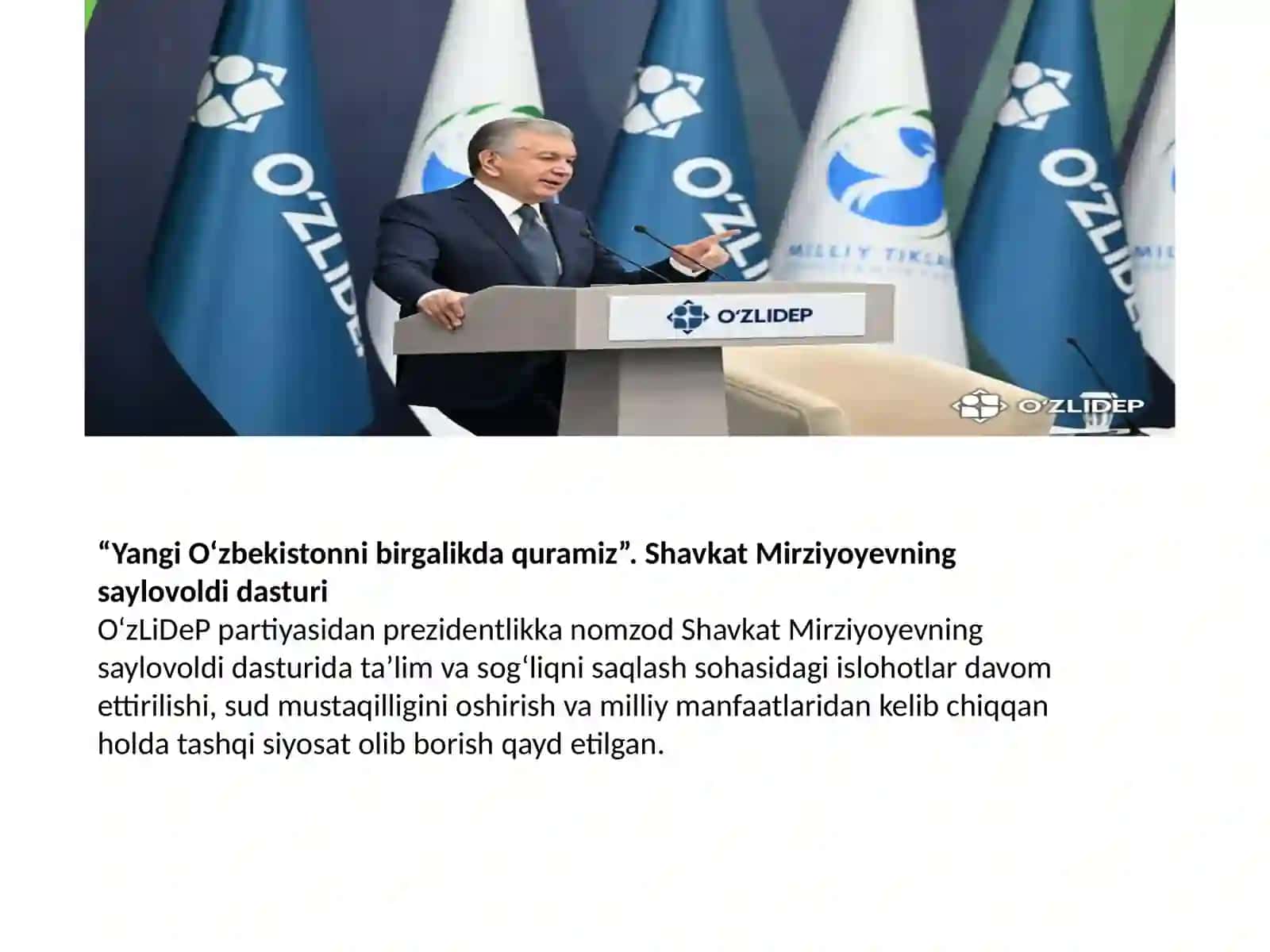 Yangi O'zbekistonni birgalikda quramiz 4