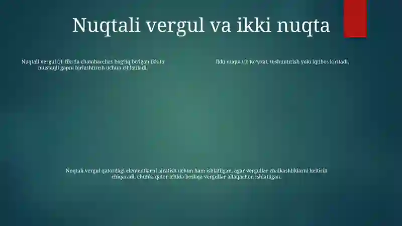 Tinish Belgilari 4