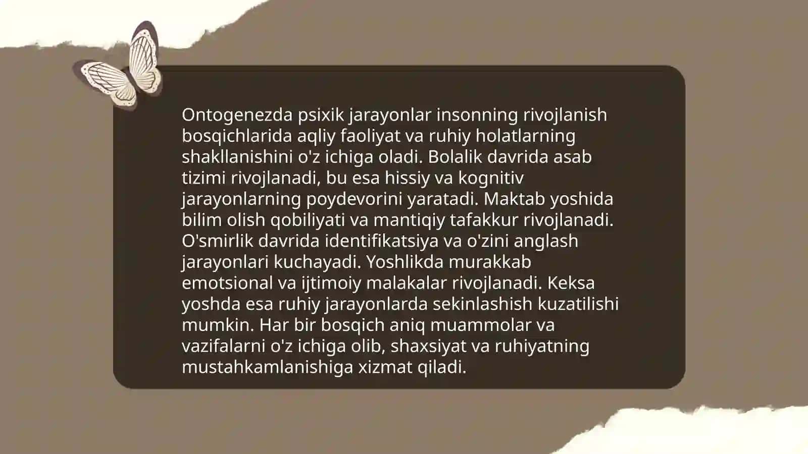 Hayvonlarning psixik faoliyatini ontogenezda rivojlanishi 4
