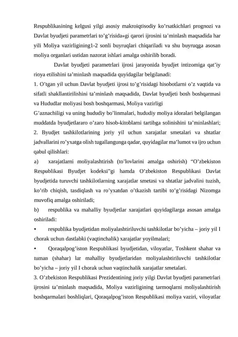 Byudjetni tuzish va ijro etish jarayonini nazorat qilish 4