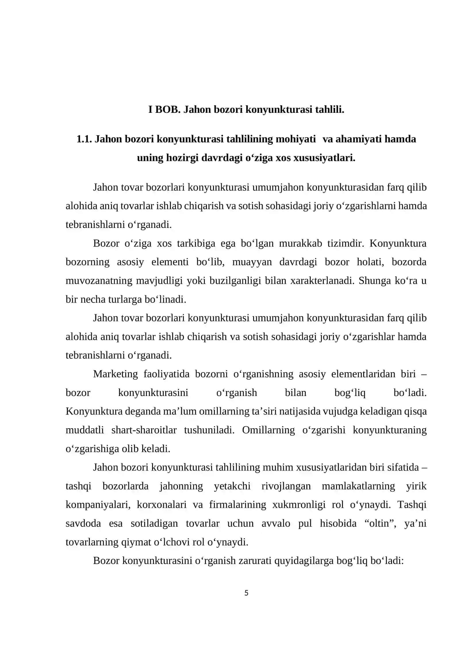 Jahon konyukturasi istiqbollari 4