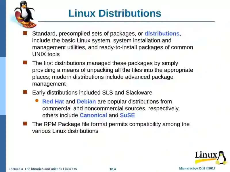 Кутубхона ва утилиталарLinux OТ 4