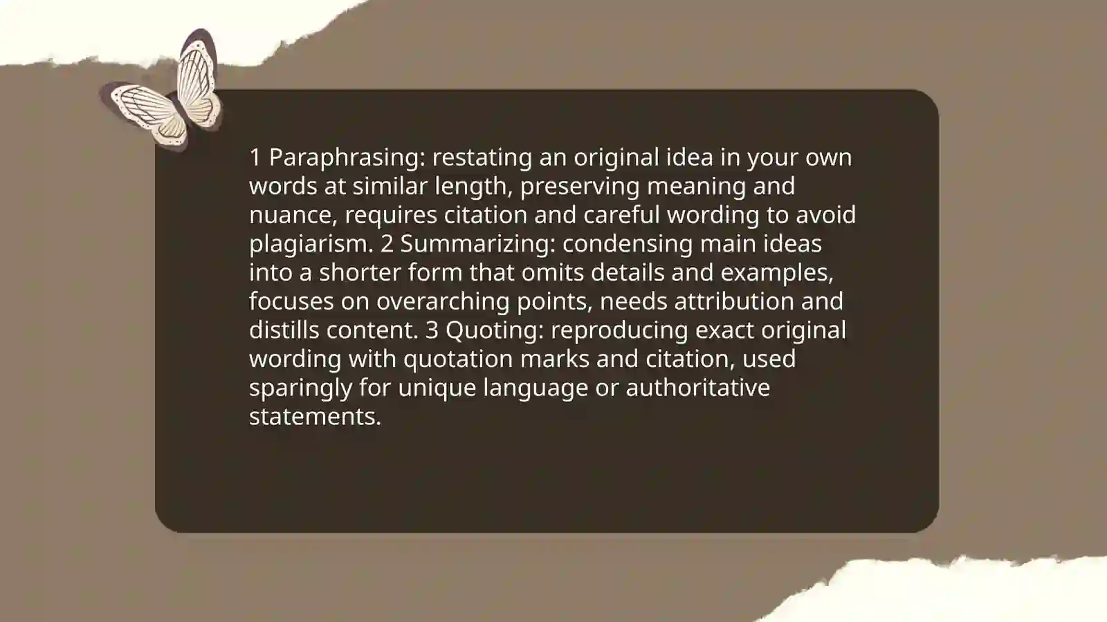 Paraphrasing and avoiding plagiarism 4