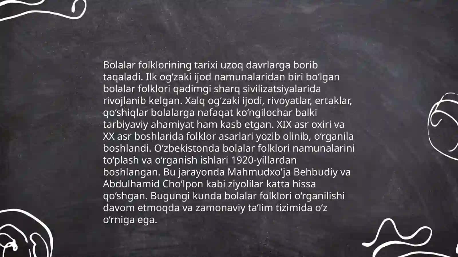 Bolalar folklorining tarixiy taraqqiyoti 4