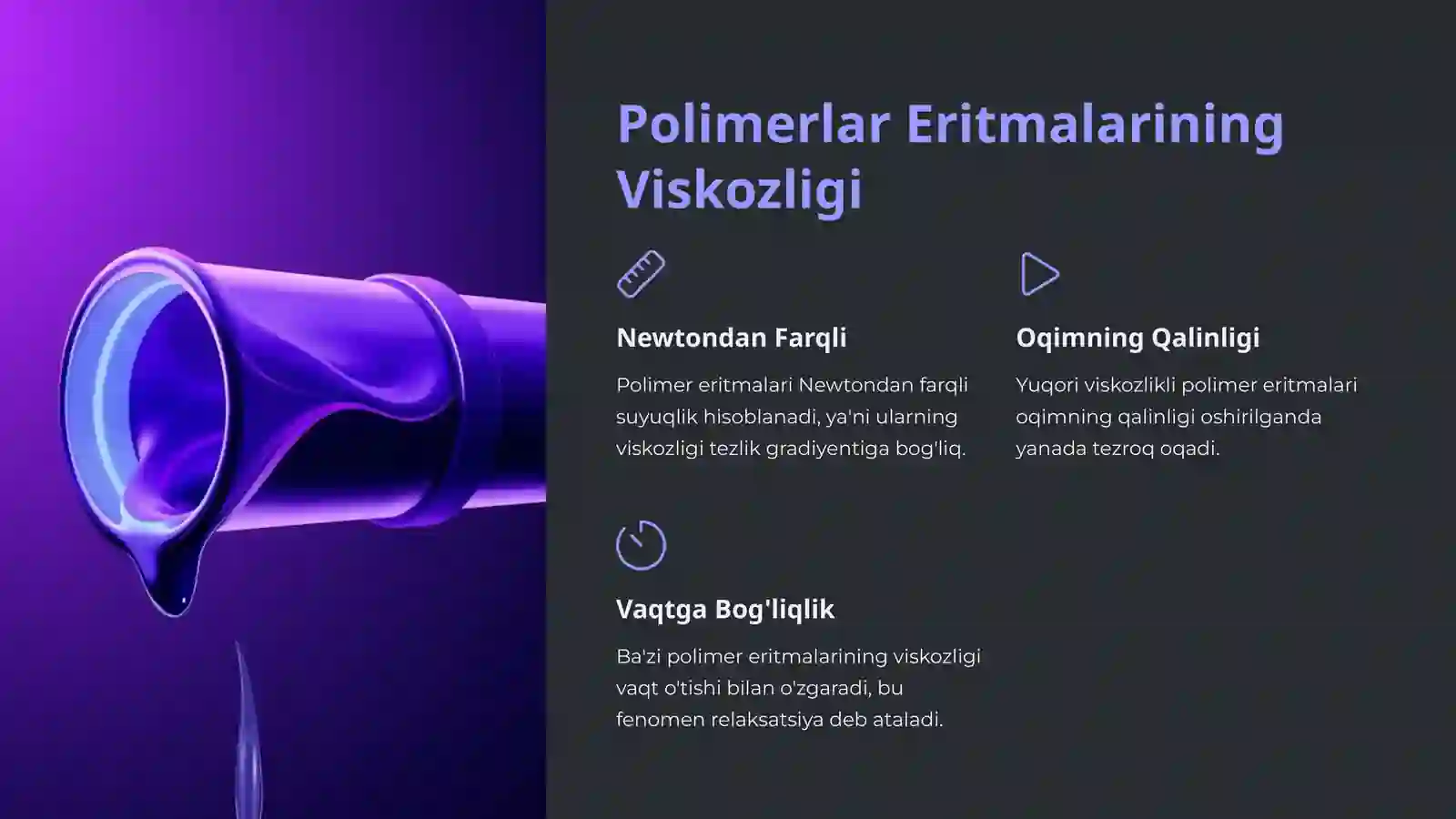 Yuqori Molekulyar Birikmalar Eritmalarining Xo'ssalari va Qonning Reologik Xo'ssalari 4