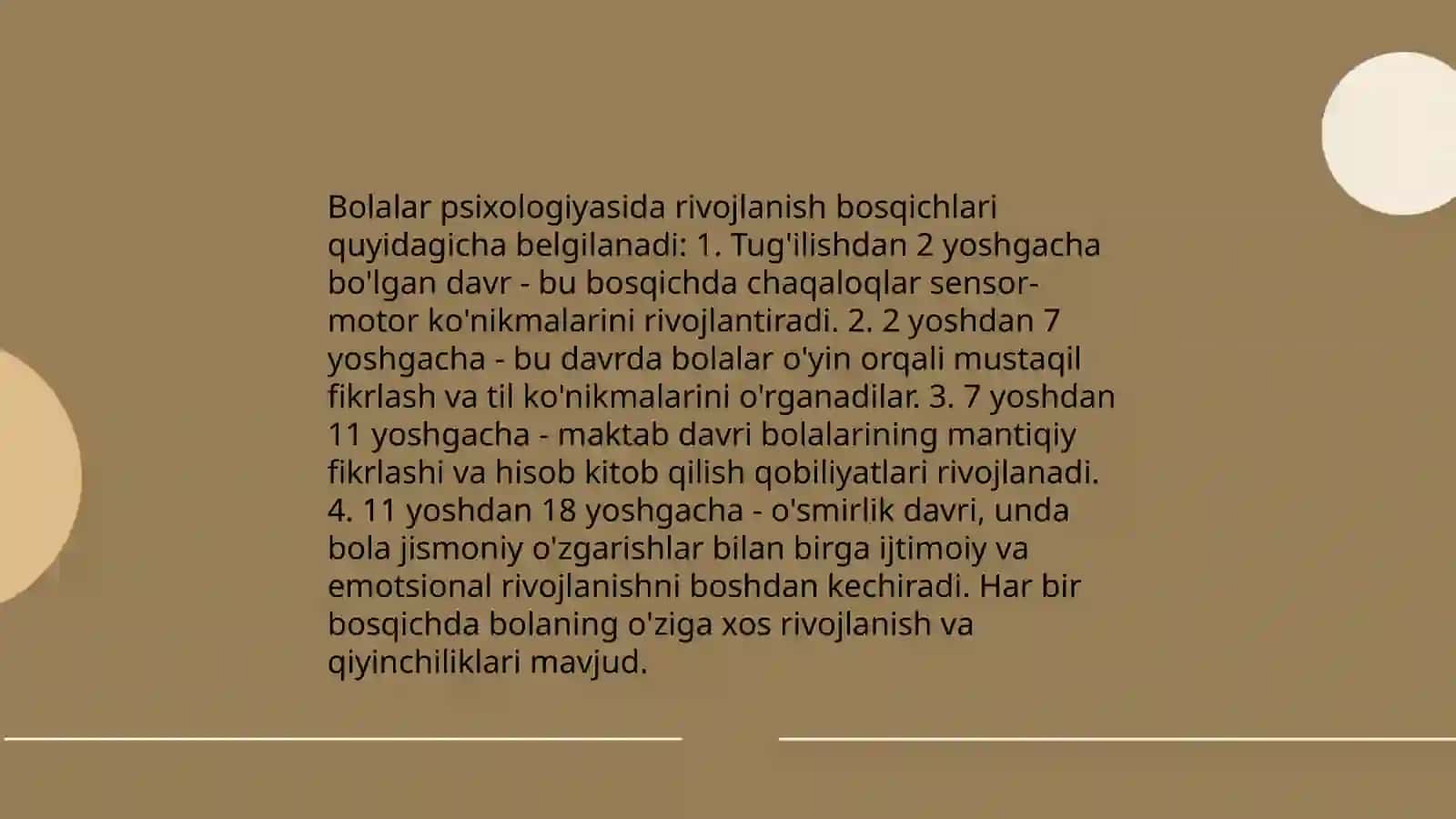 Bolalar psixologiyasi fanining predmeti 4
