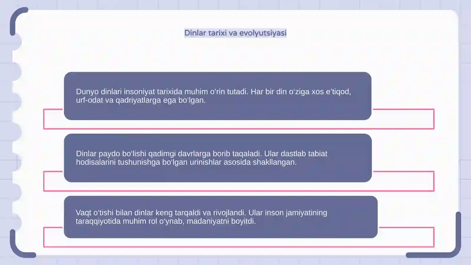 Dunyo dinlari haqida 4
