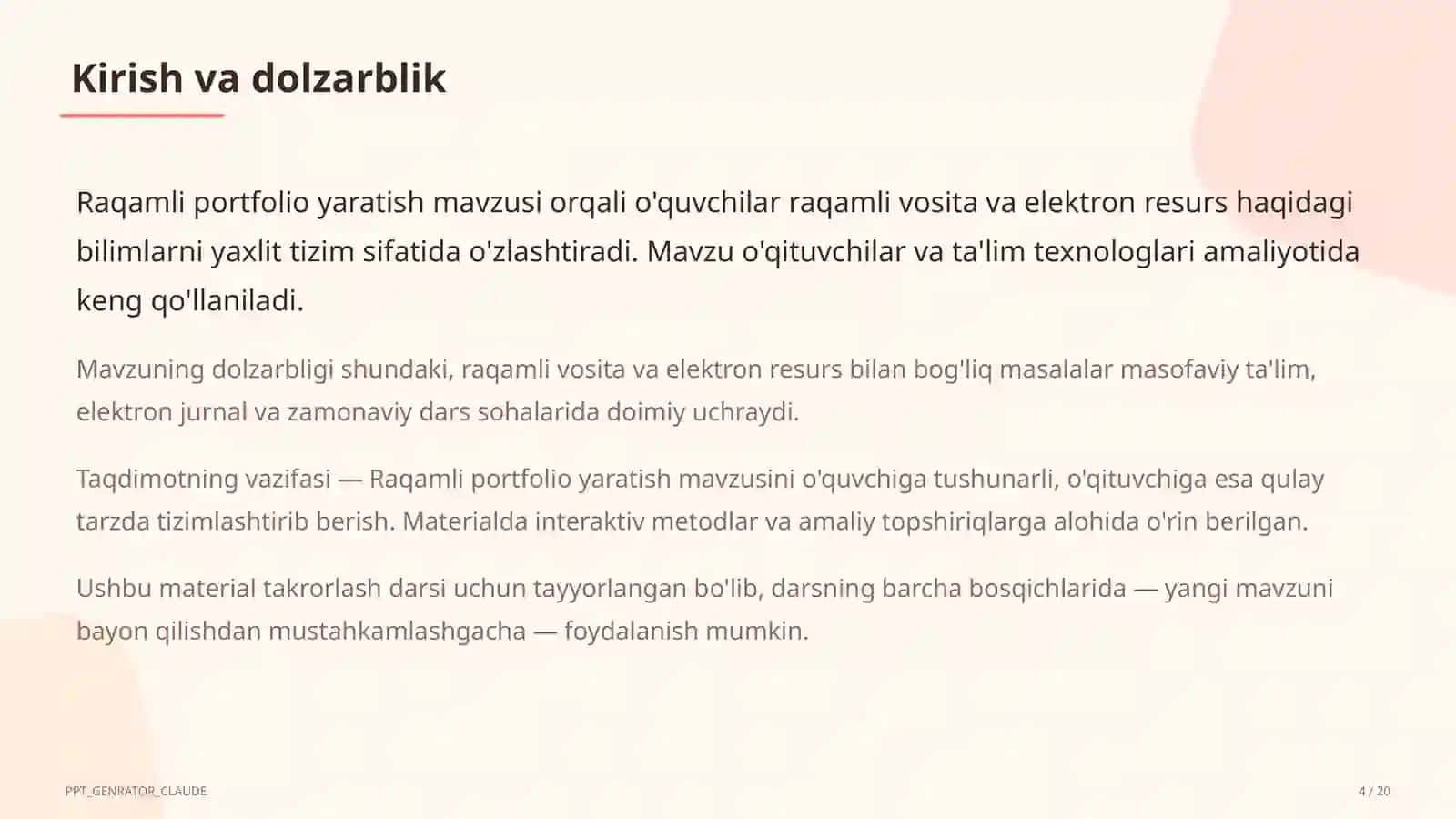 Raqamli ta'lim texnologiyalari 4