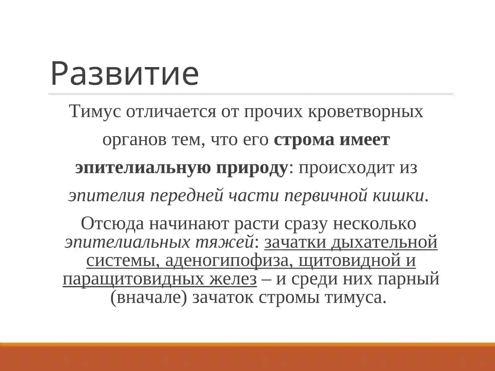 Tibbiyot Yevro guruhlar uchun timusning rivojlanishi va tuzilishiga doir slayd 4