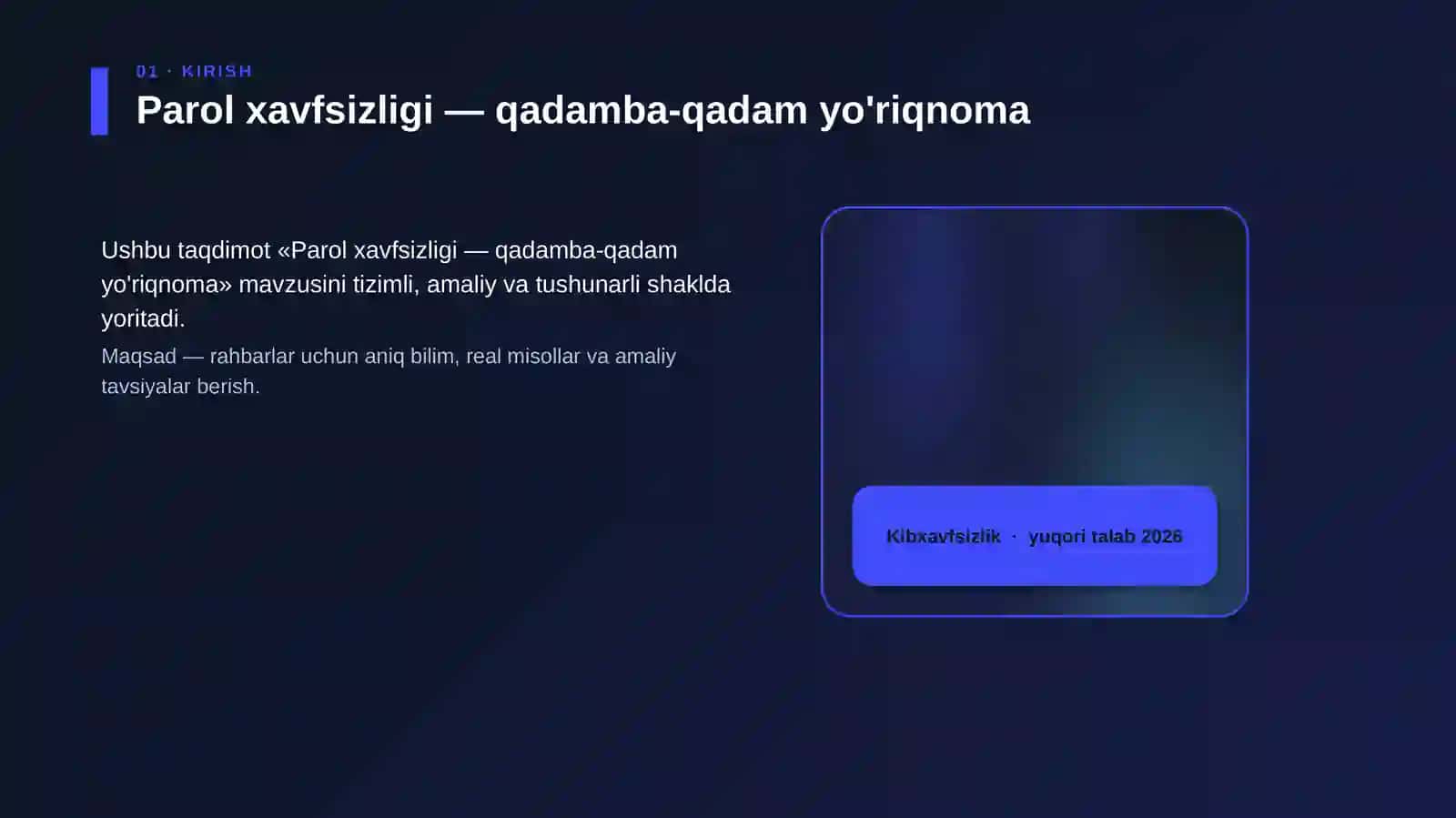 Parol xavfsizligi — qadamba-qadam yo'riqnoma 4