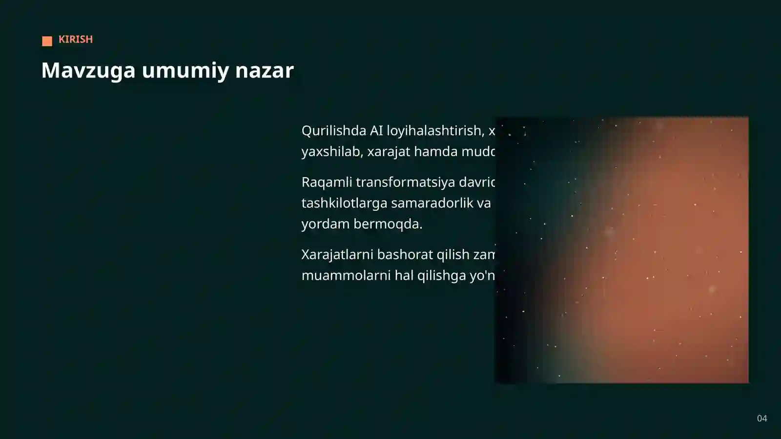 AI QURILISH SOHASIDA 4