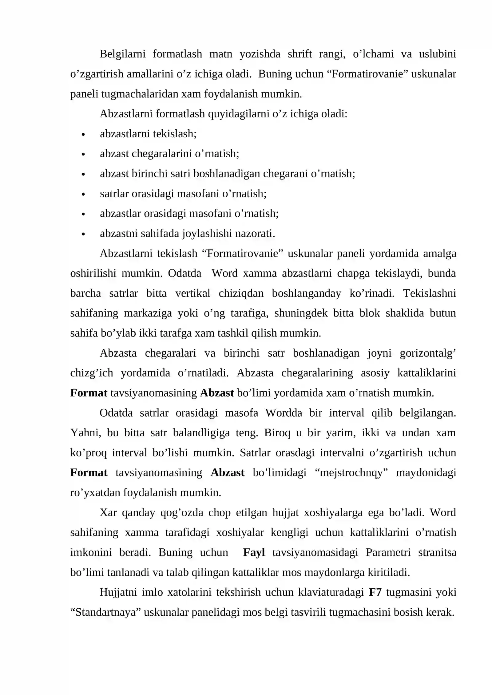 Word 2010 dasturi 4