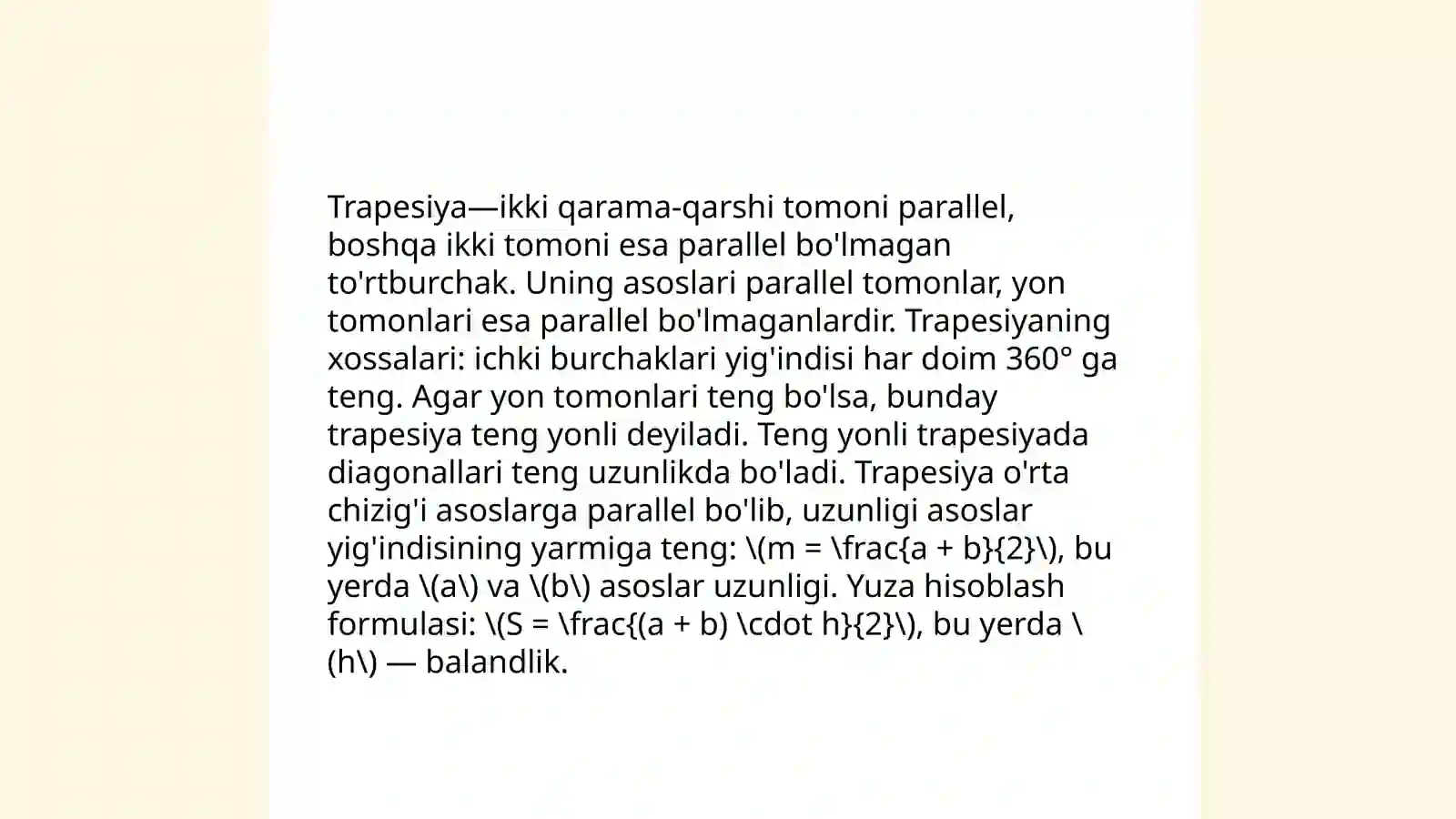Trapetsiya 4