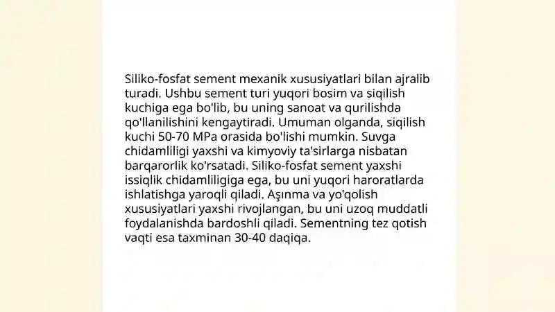 Siliko-fosfat sement 4