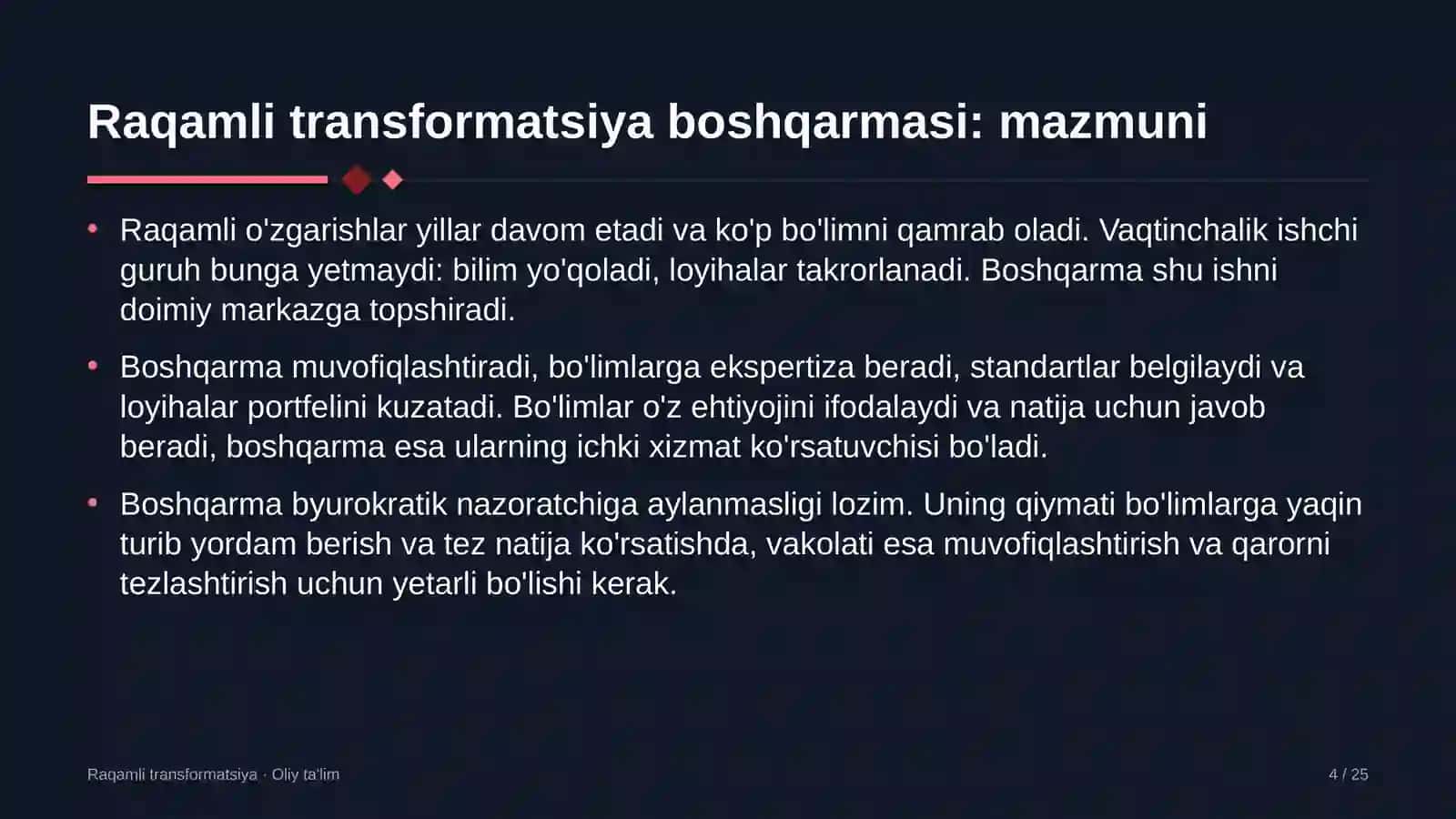 gidrotexnika qurilishida raqamli transformatsiya boshqarmasini tashkil etish 5747 4