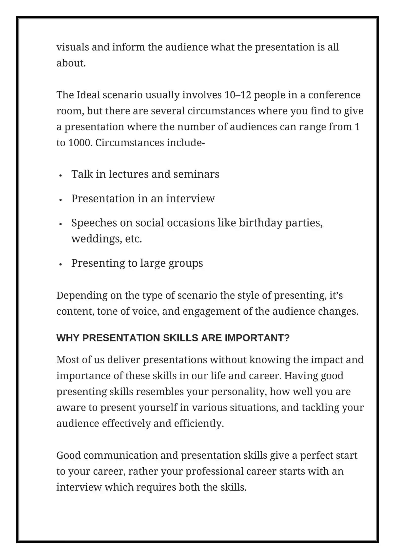 Presentation skills 4