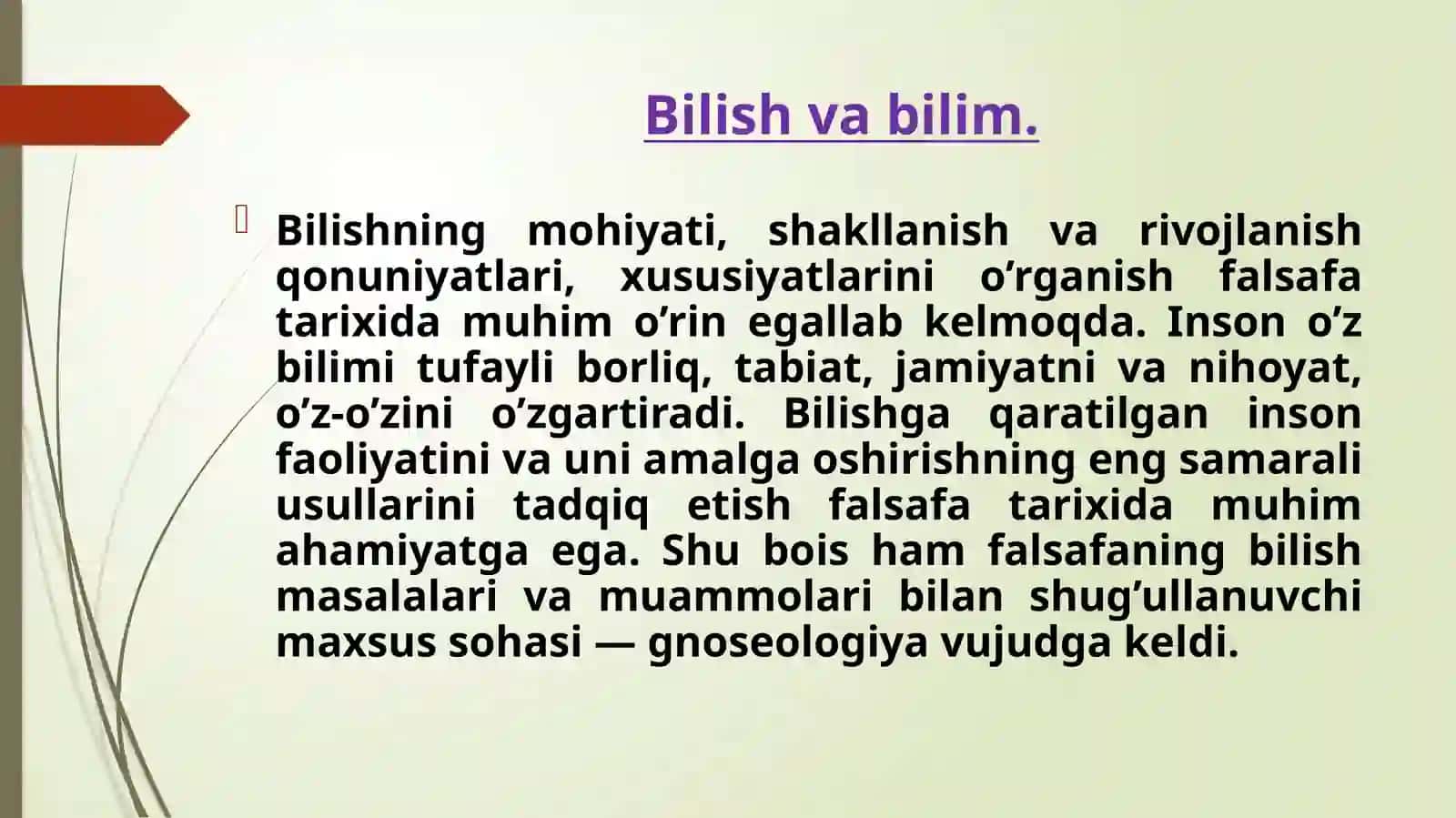 Bilishfalsafasi (Gnoseologiya) 4