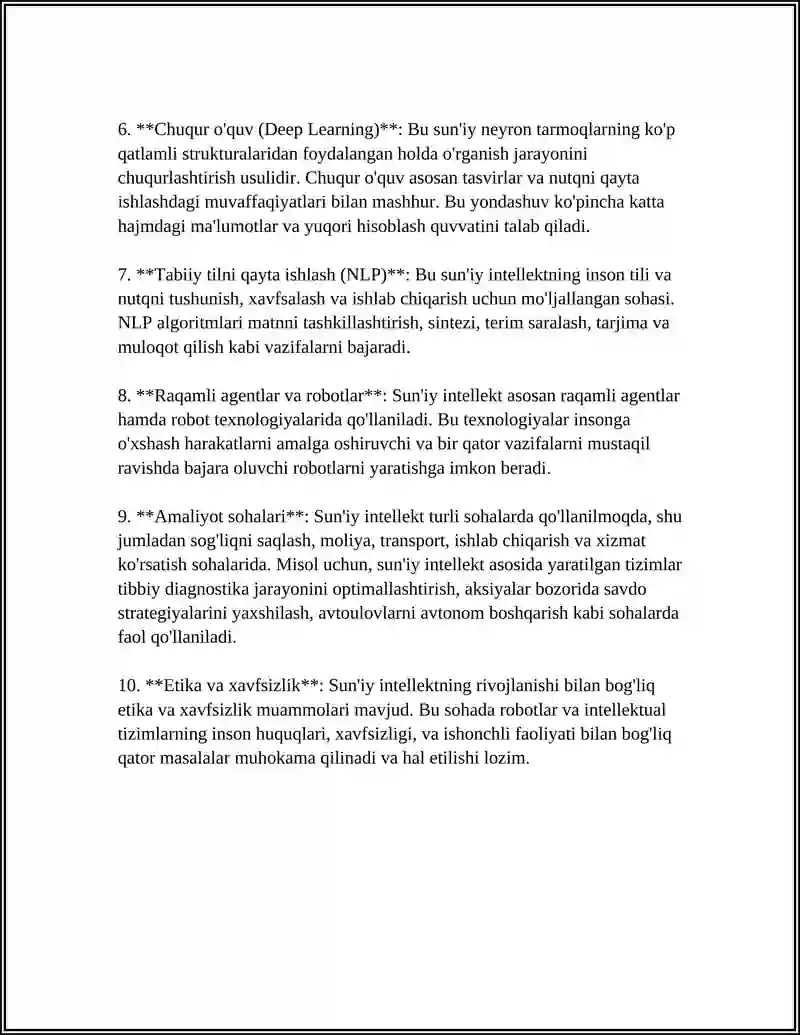 SUNʼIY INTELLEKT NIMA? 4