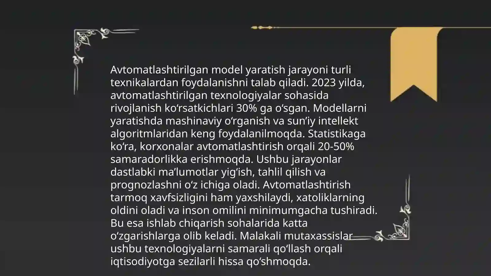 Simulyatsiya vositalarini avtomatlashtirish 4