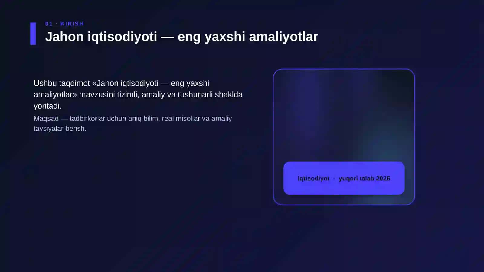 Jahon iqtisodiyoti — eng yaxshi amaliyotlar 4