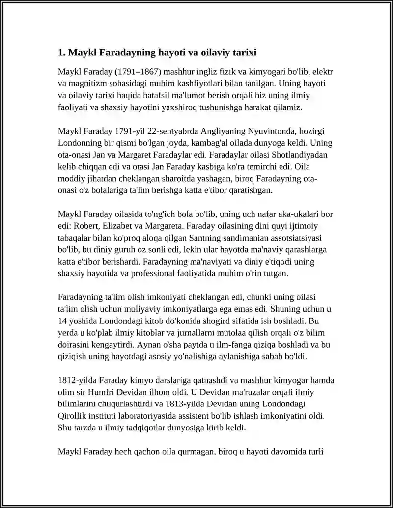 MICHAEL FARADAY 4