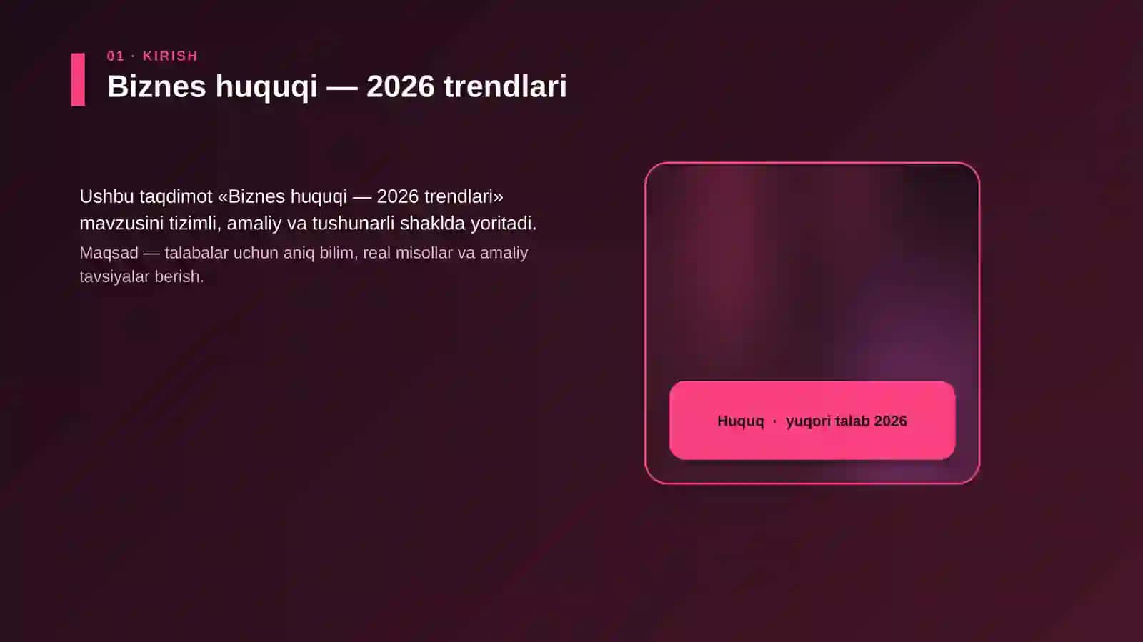 Biznes huquqi — 2026 trendlari 4