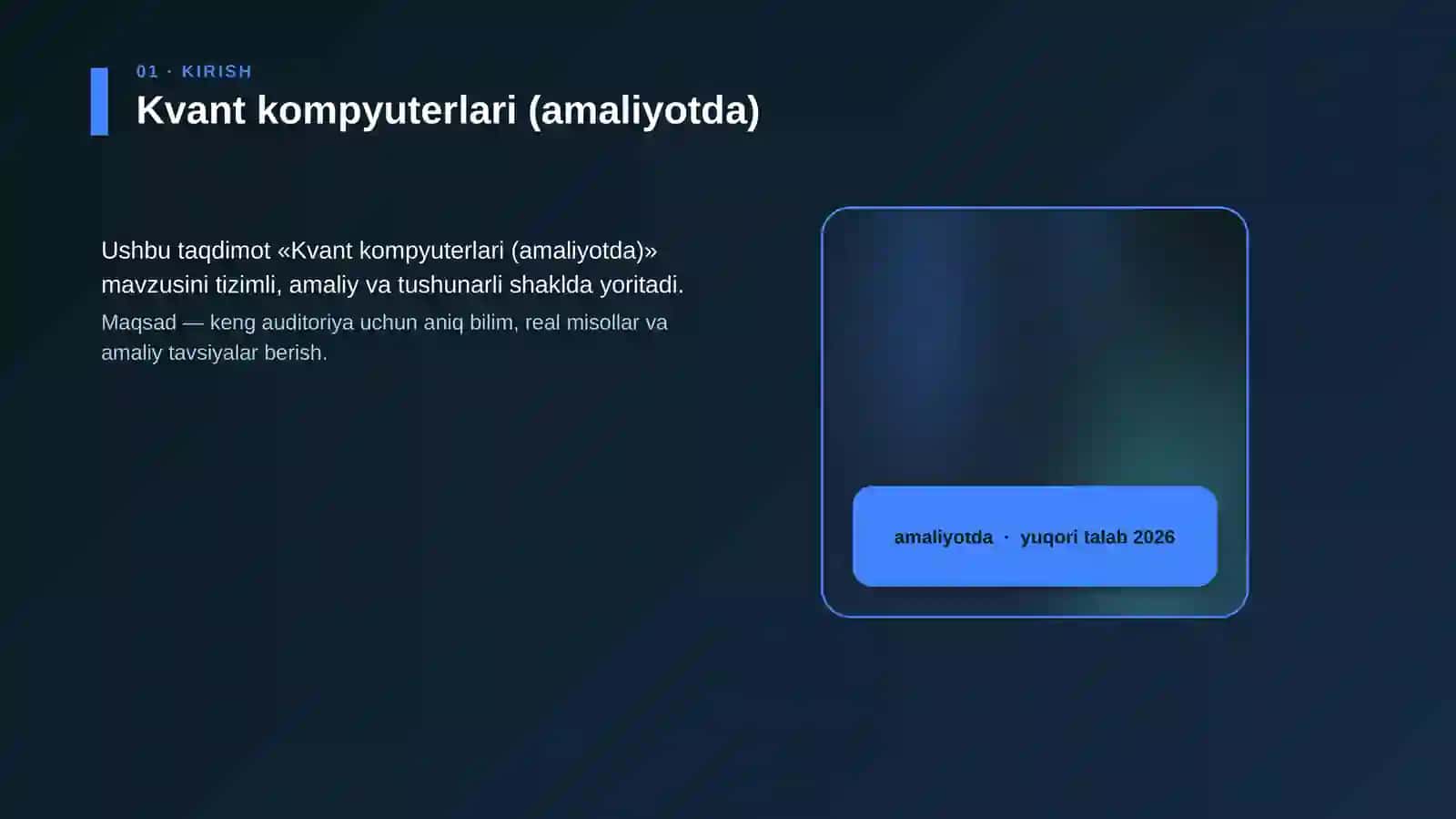 Kvant kompyuterlari (amaliyotda) 4