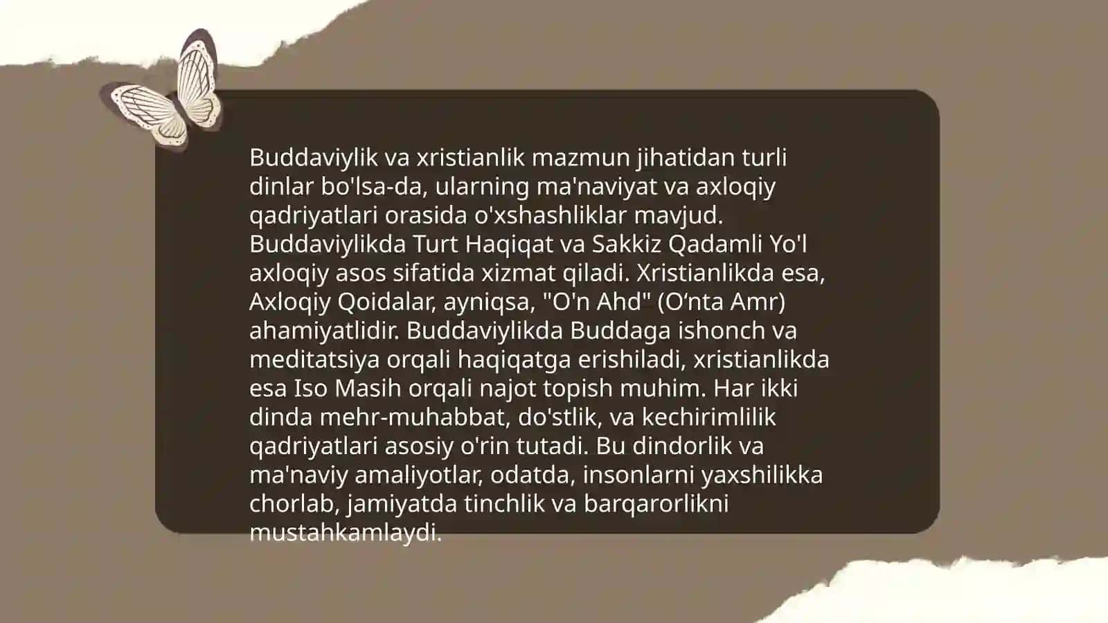 Buddaviylik va xristianlik dinining jamiyat taraqqiyotiga ta'siri 4