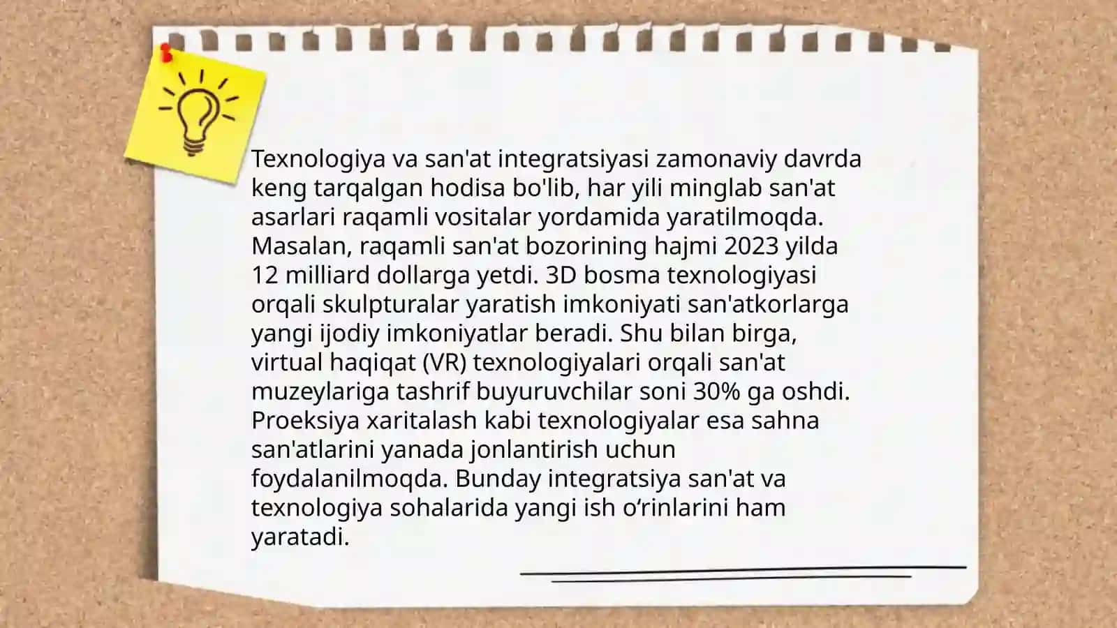 Art texnalogiya va kreativlik fani manbalari tizimi Va uning xilma-xilligi 4