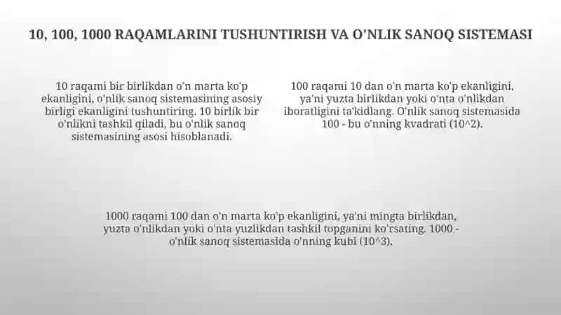 Konsentral(10, 100, 1000vako‘pxonalisonlar)bo‘yichanomerlashgao‘rgatishmetodi 4