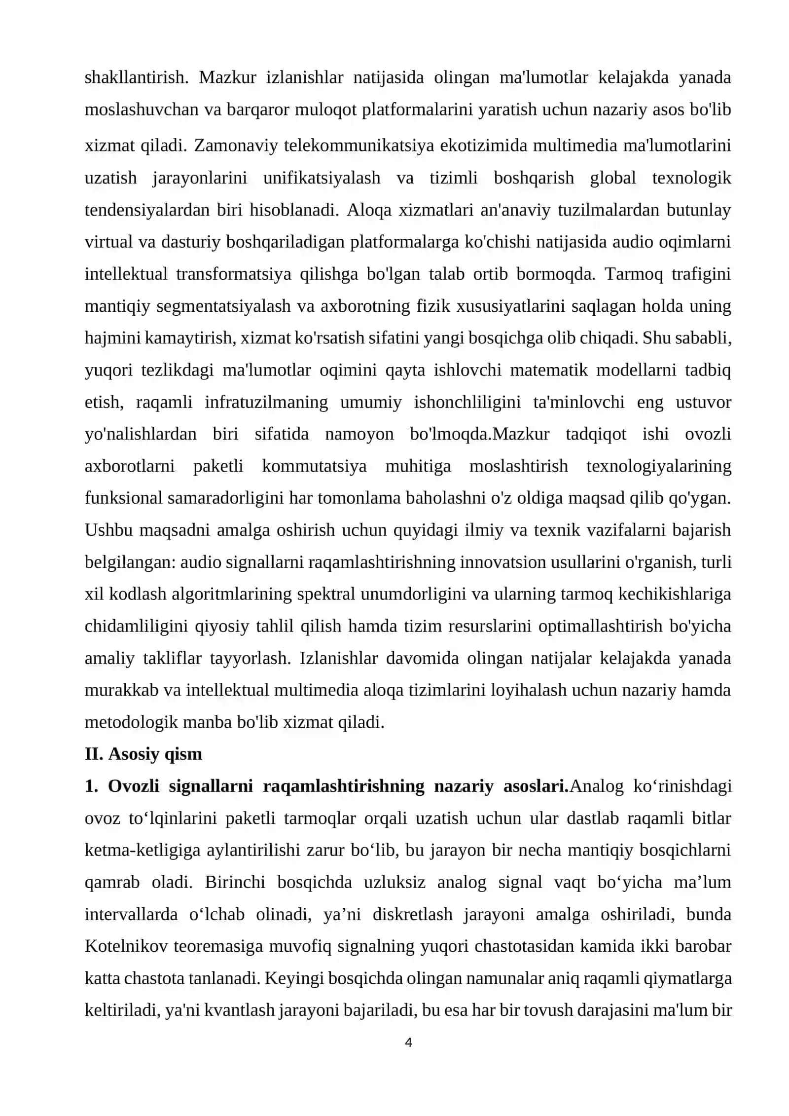 IP-telefoniyada qo'llaniladigan kodek turlari 4