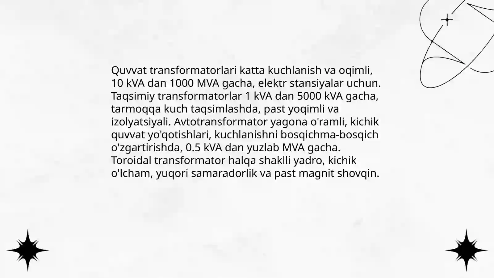 Transformatorlarning Ishlash Printsiplari 4
