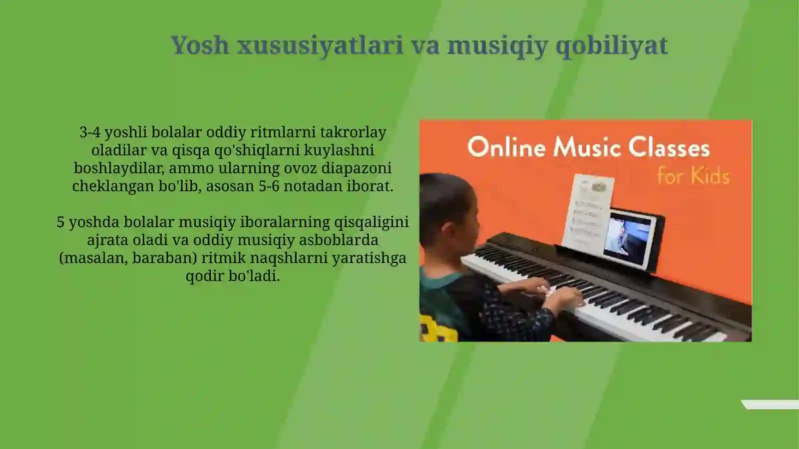 Maktabgacha yoshdagi bolalarga musiqiy tarbiya berish metodlari 4