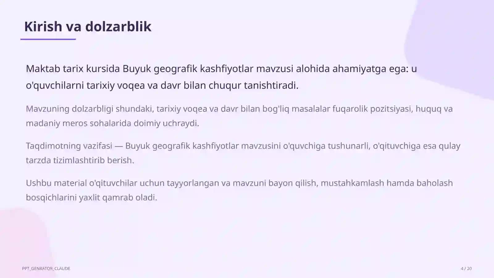 Buyuk geografik kashfiyotlar (8-sinf) 4