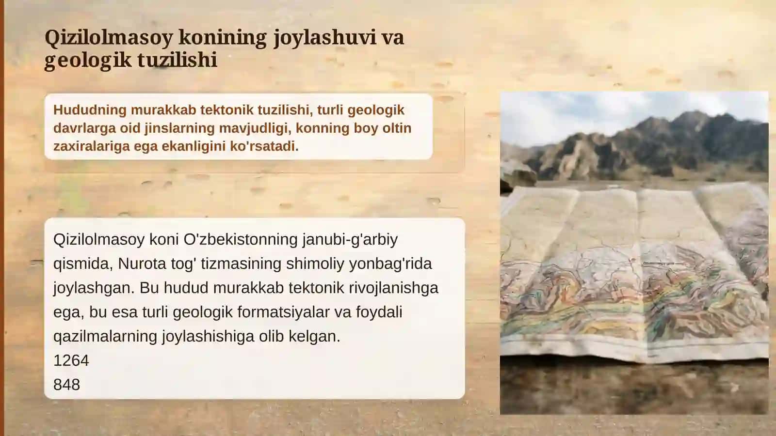 Qizilolmasoy oltin koni va ma'danli maydoni geologiyasi 4