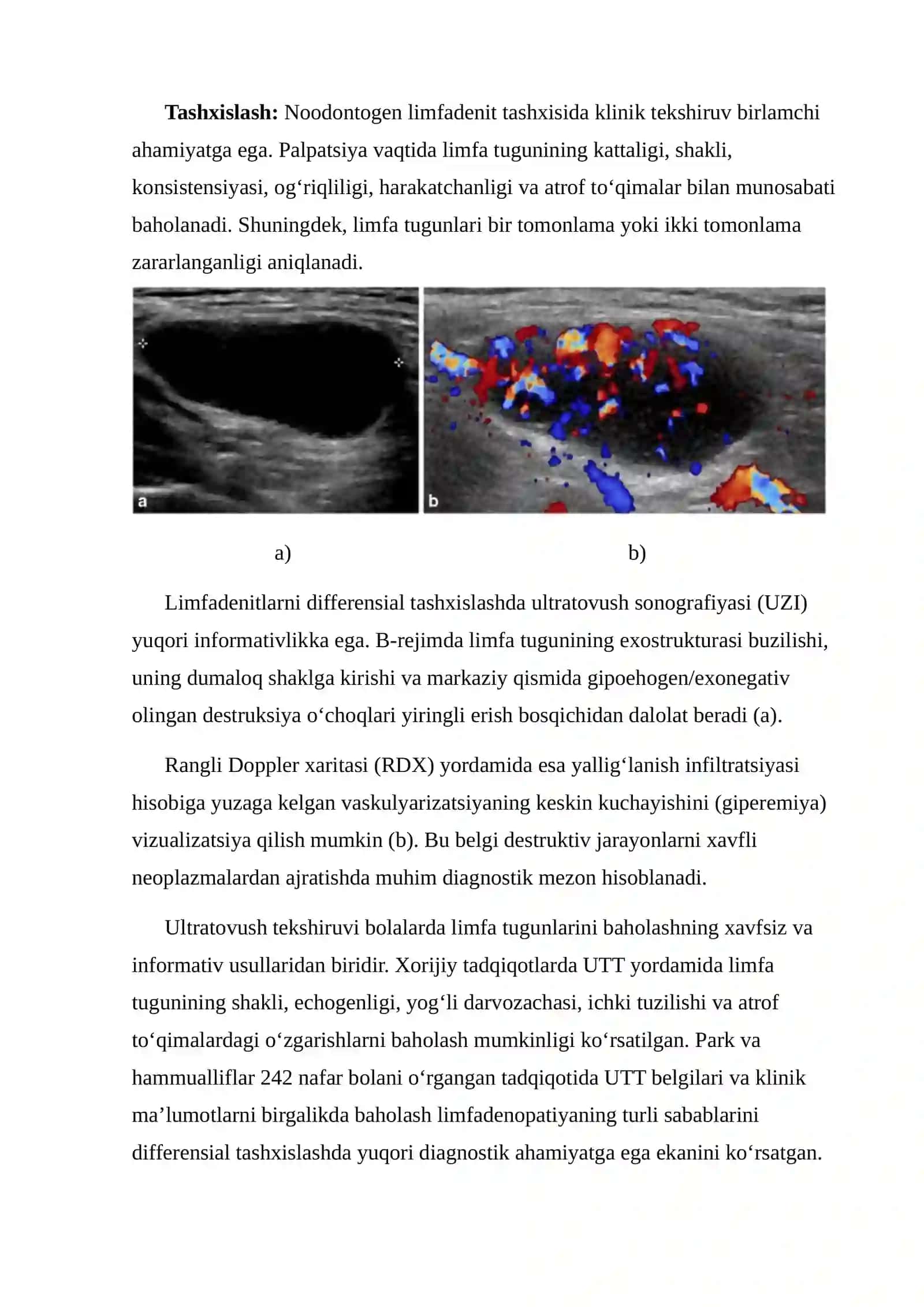 BOLALARDA YUZ-JAG‘ SOHASI NOODONTOGEN LIMFADENITLARINING KLINIK KECHISHI VA TASHXISLASH XUSUSIYATLARI 4