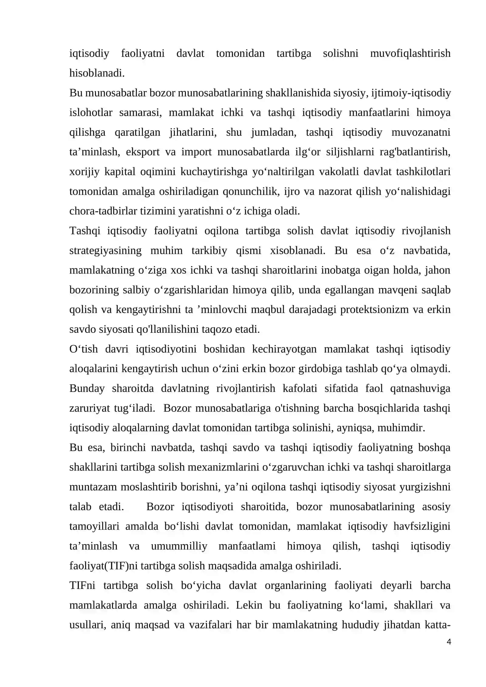 Jahon iqtisodiyoti globallashuvi jaraynlari natijalarining davrlar miqiyosida tahlili 4