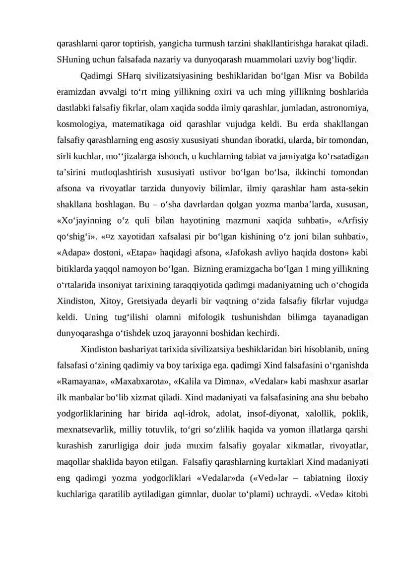 Dunyoviy bilimlar va falsafiy tafakkur rivoji Ibn Sinoning falsafiy va tabiiy-ilmiy qarashlari 4