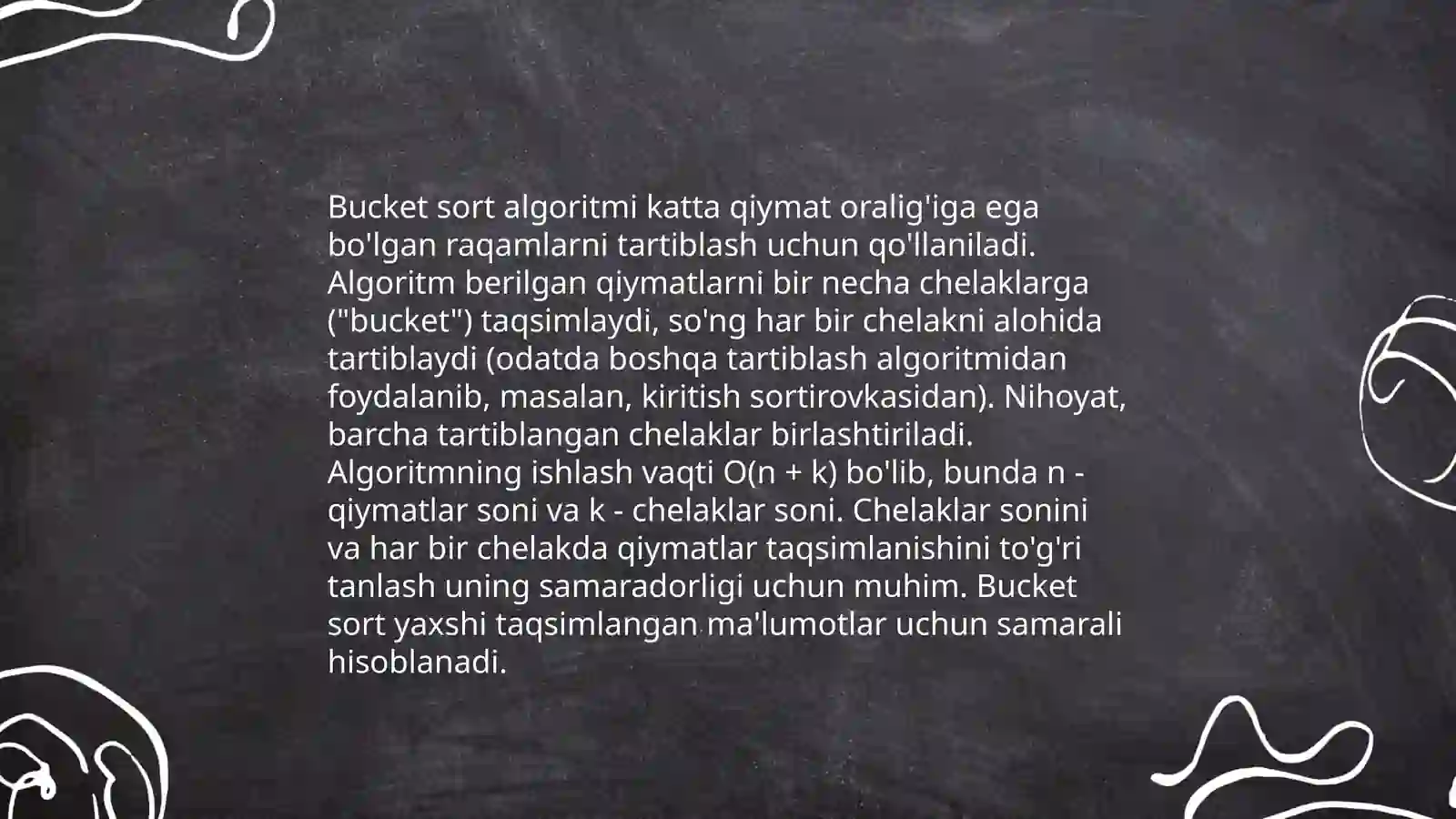 Bucket sort algoritmi 4