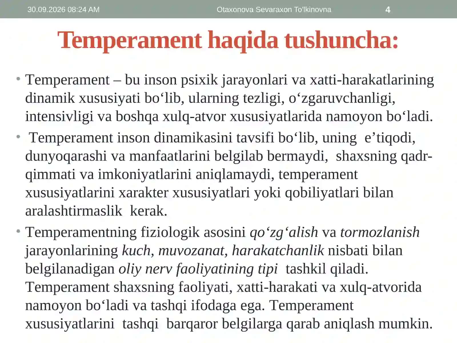 Shaxs temperamenti va xarakter aksentuatsiyasini tadqiq etish metodlari 4