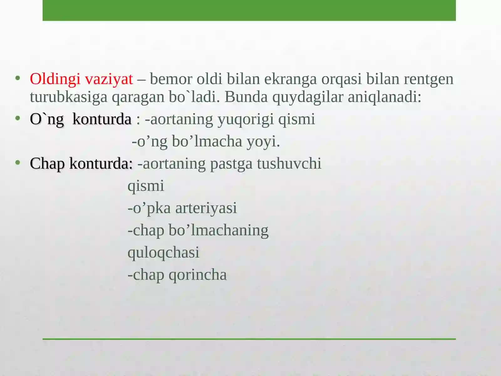 Yurak va yirik qon tomirlar kasalliklarining kompleks nur diagnostikasi 4