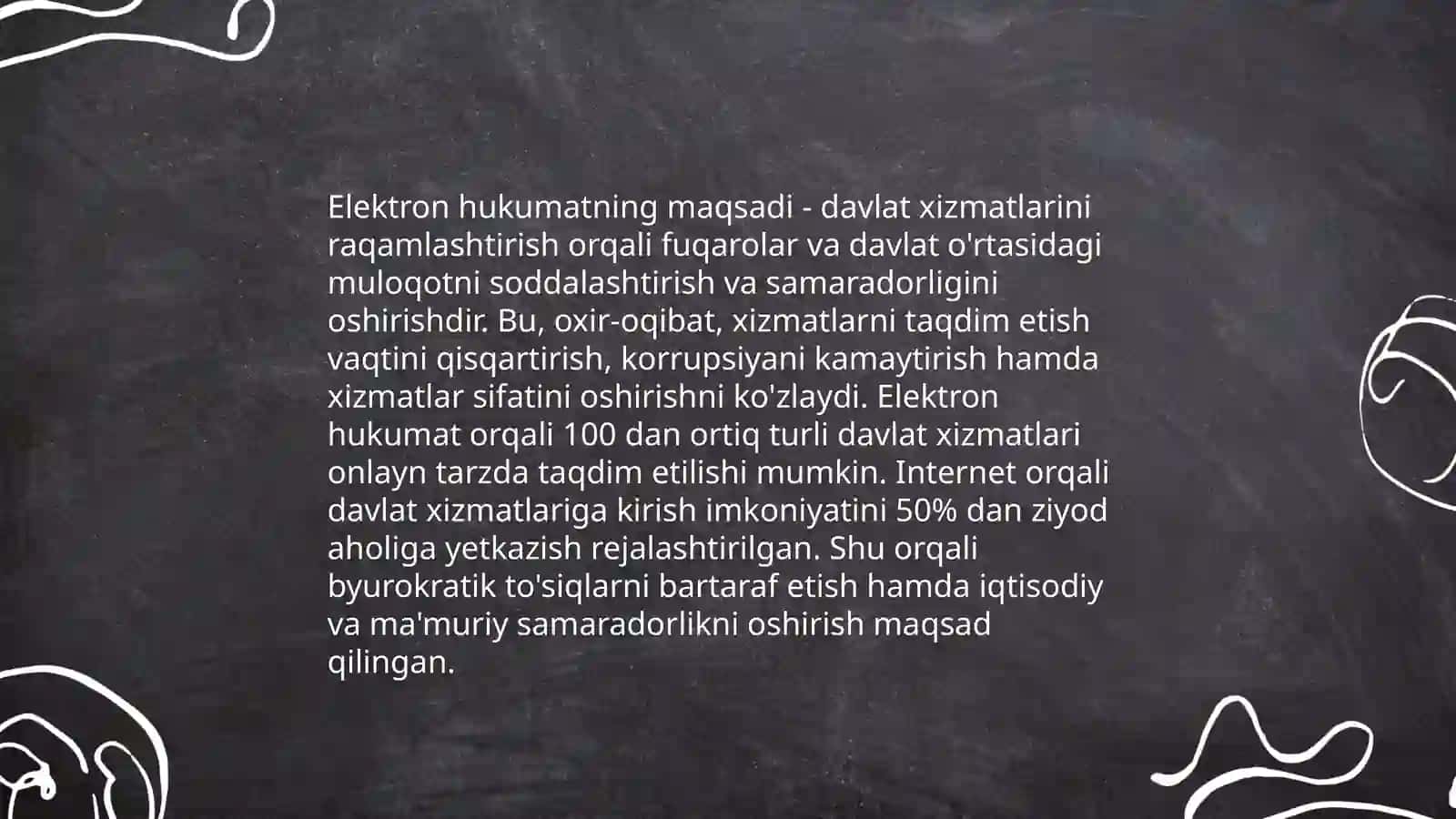 Elektron Hukumat tushunchasi vazifalari va prinsiplari 4