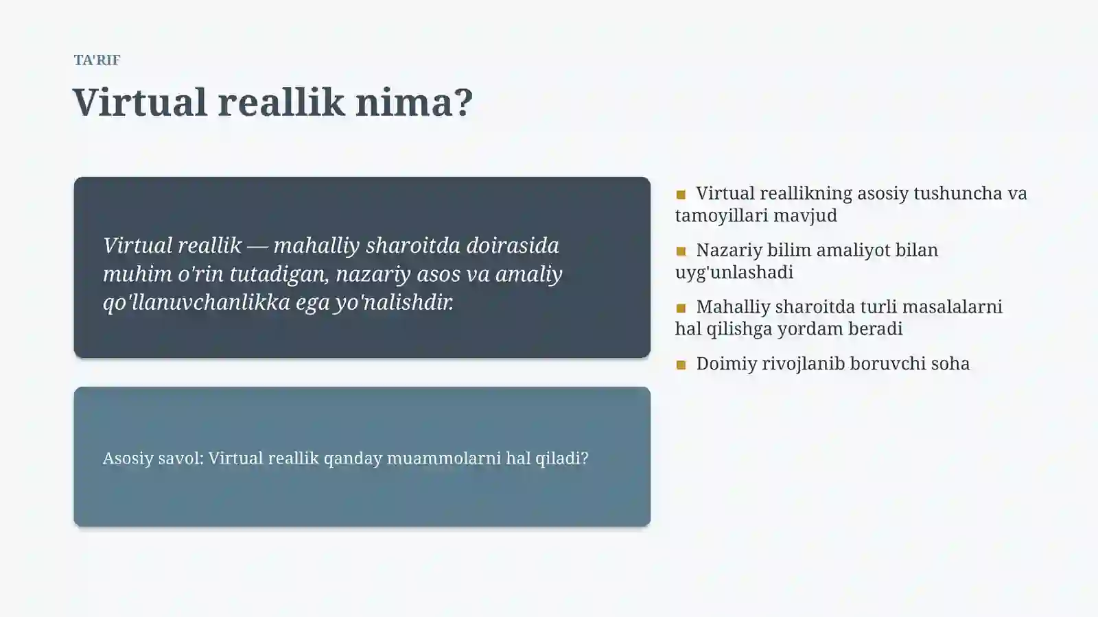 Virtual reallik 4