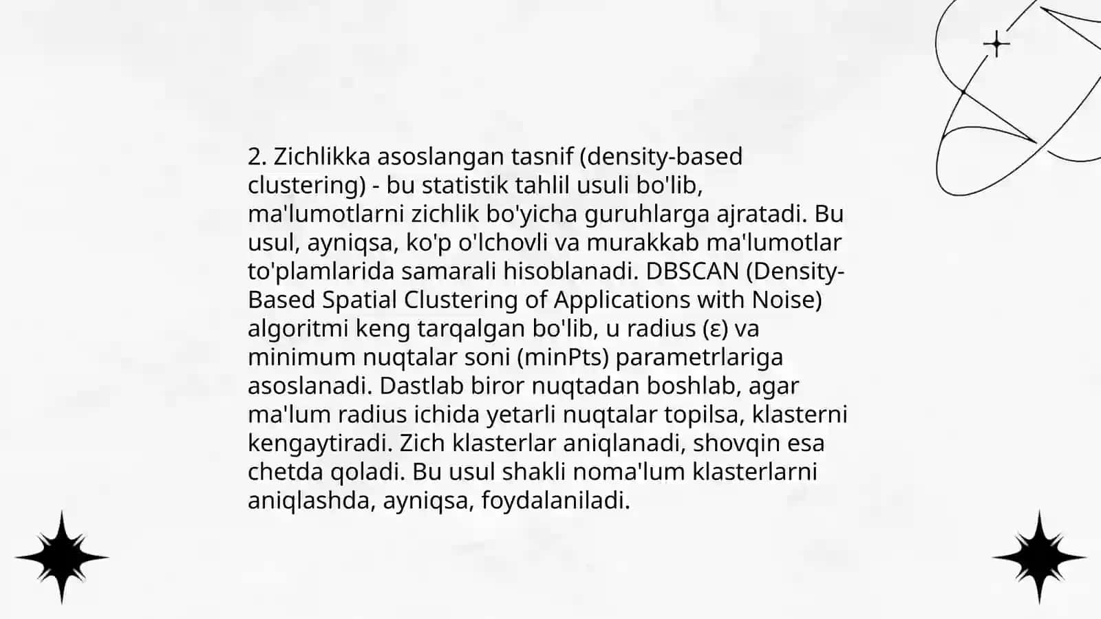 Kondensirlangan muhitlar turlari, tavsif va tasniflari tahlili 4