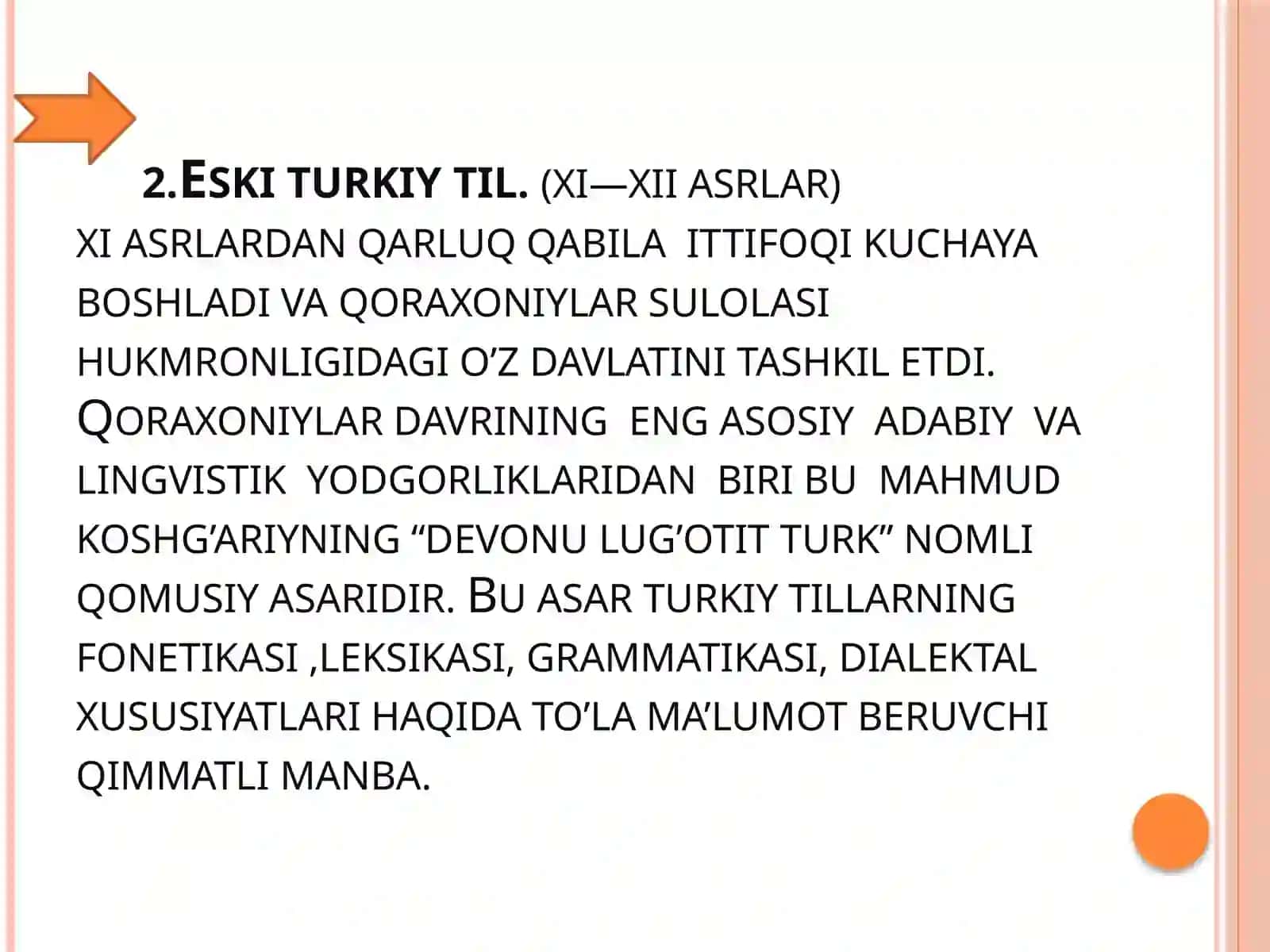 O’zbek adabiy tilining taraqqiyot bosqichlari 4