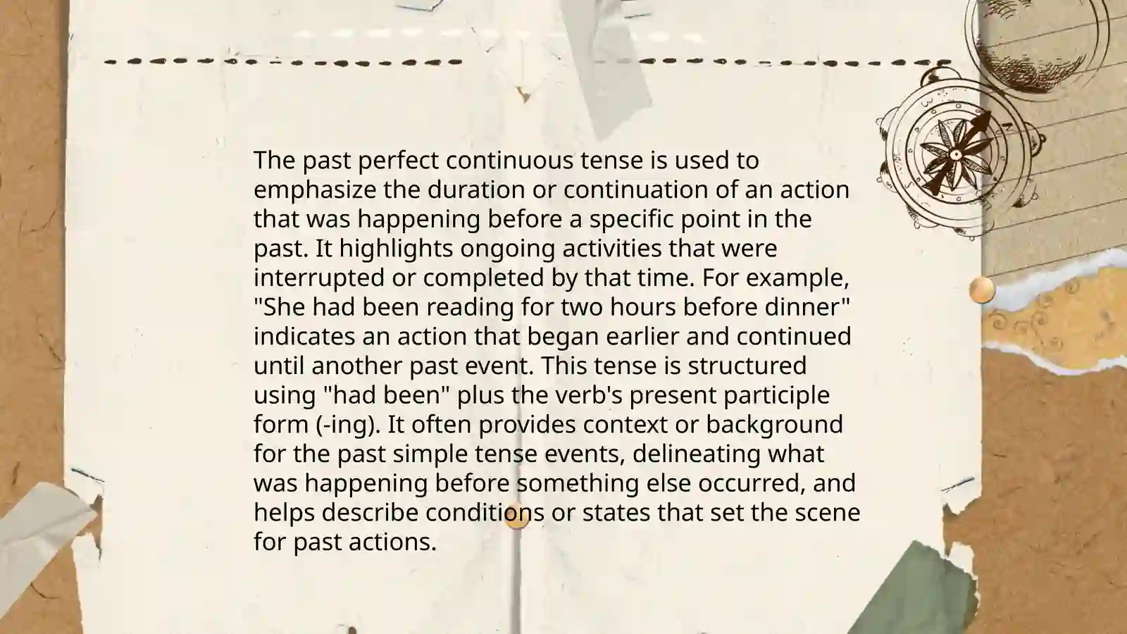 Past perfect continuous 4