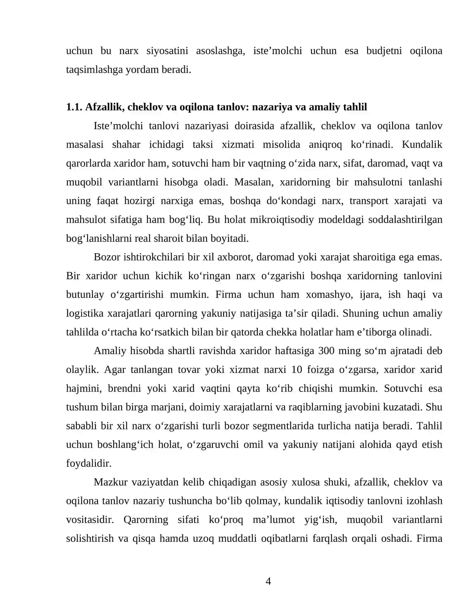 Iste’molchi Tanlovi Nazariyasi 4