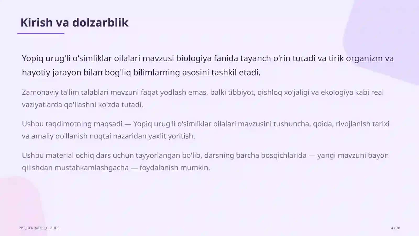 Yopiq urug'li o'simliklar oilalari (6-sinf) 4