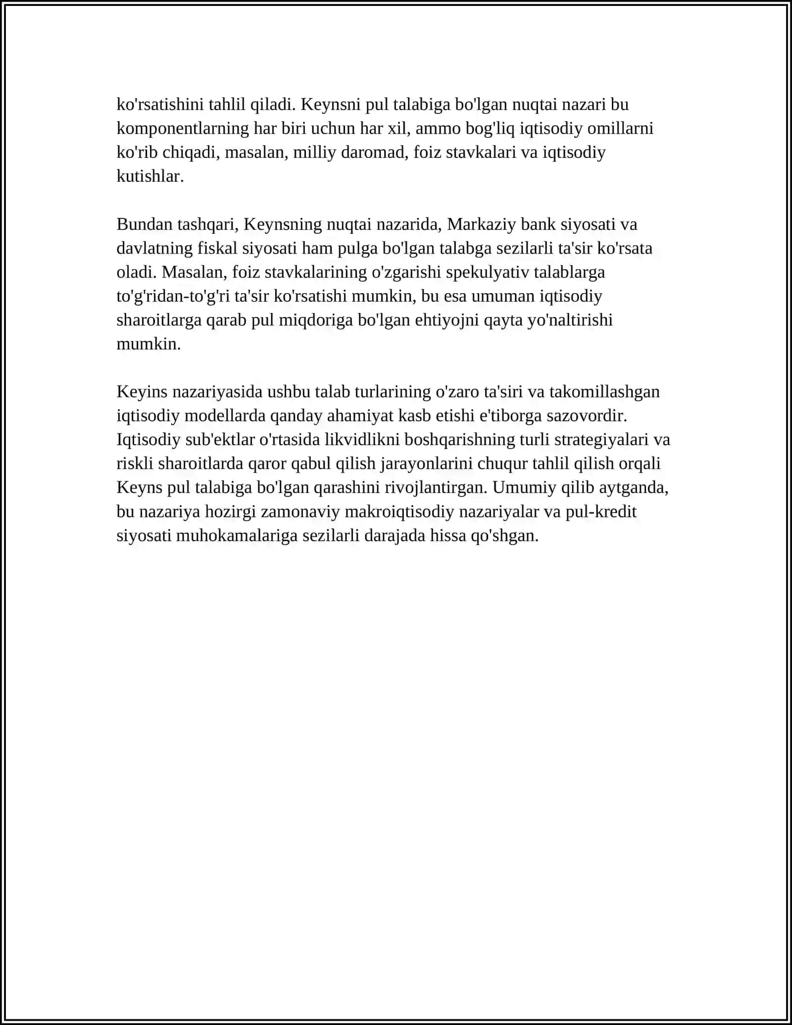 KEYINS NAZARYASIDA PULGA BULGAN TALAB 4