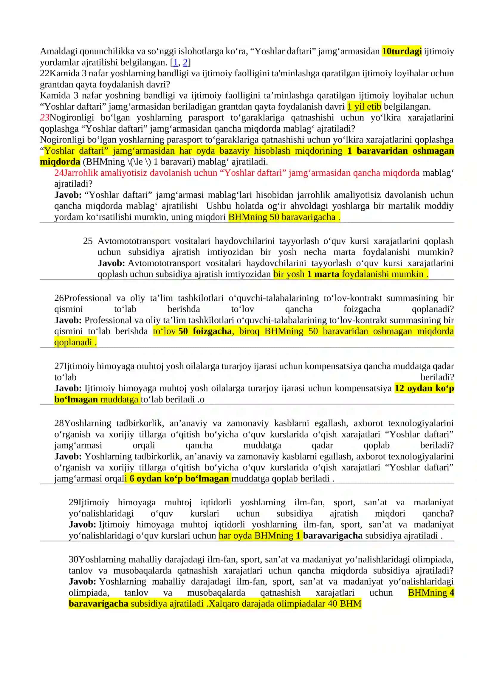 Yoshlar yetakchisi uchun savollarga javoblar 210 ta 4